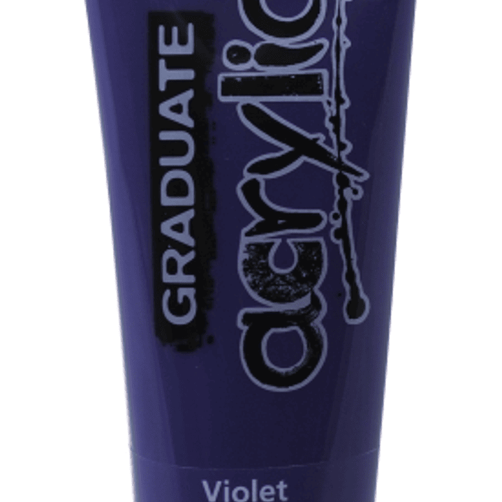 Daler Rowney Graduate Pintura Acrilica - Tubo de Plastico - 120ml - Color Violeta 1