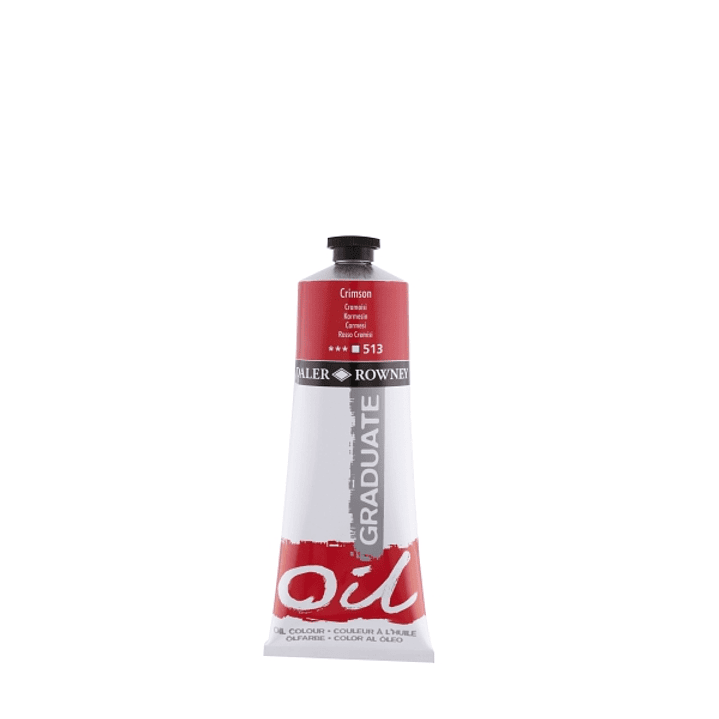 Daler Rowney Graduate Pintura al Oleo - Tubo de Aluminio - 220ml - Color Carmesi 1