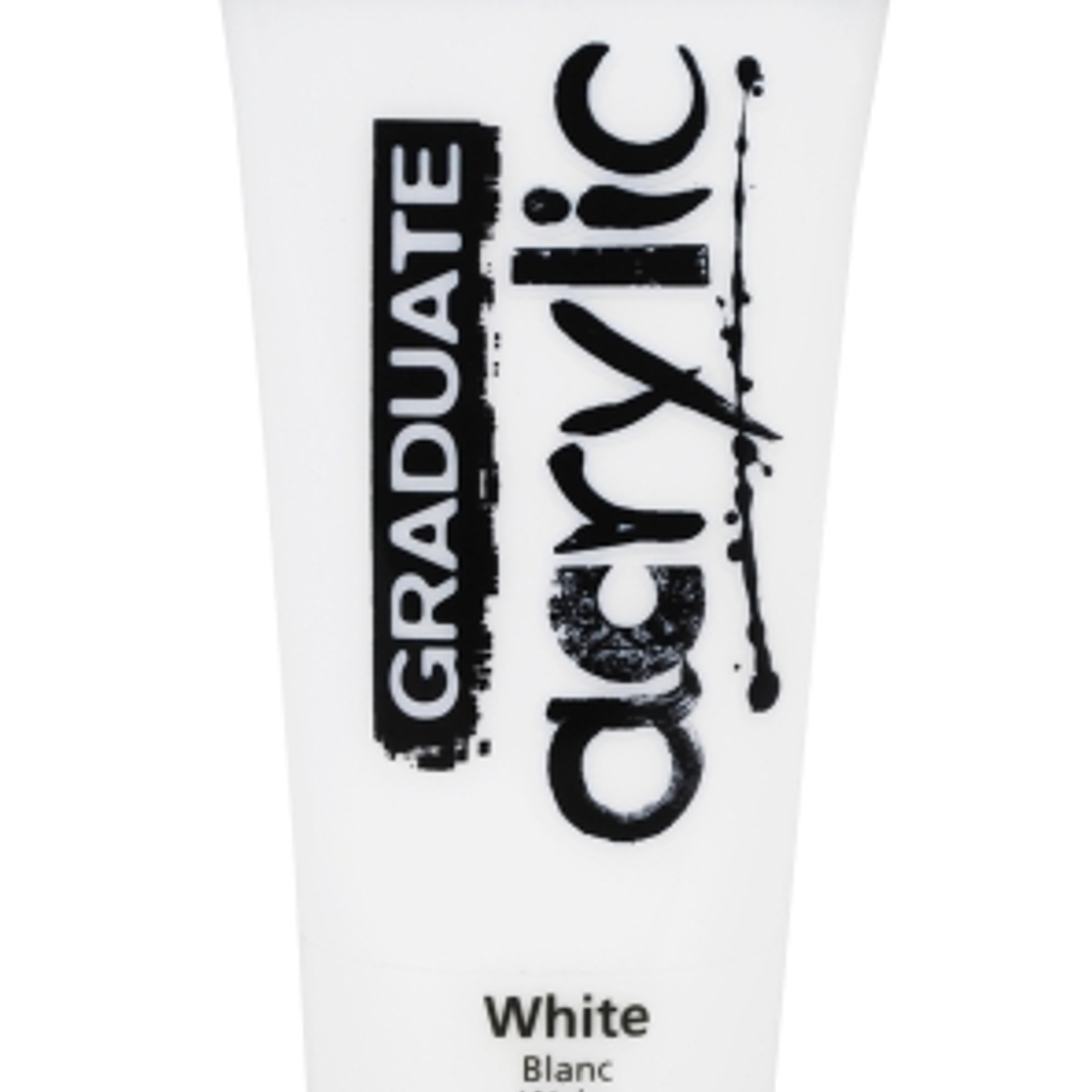 Daler Rowney Graduate Pintura Acrilica - Tubo de Plastico - 120ml - Color Blanco Titanio 1