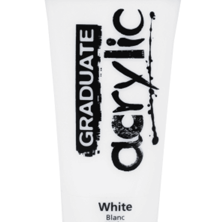 Daler Rowney Graduate Pintura Acrilica - Tubo de Plastico - 120ml - Color Blanco Titanio 1