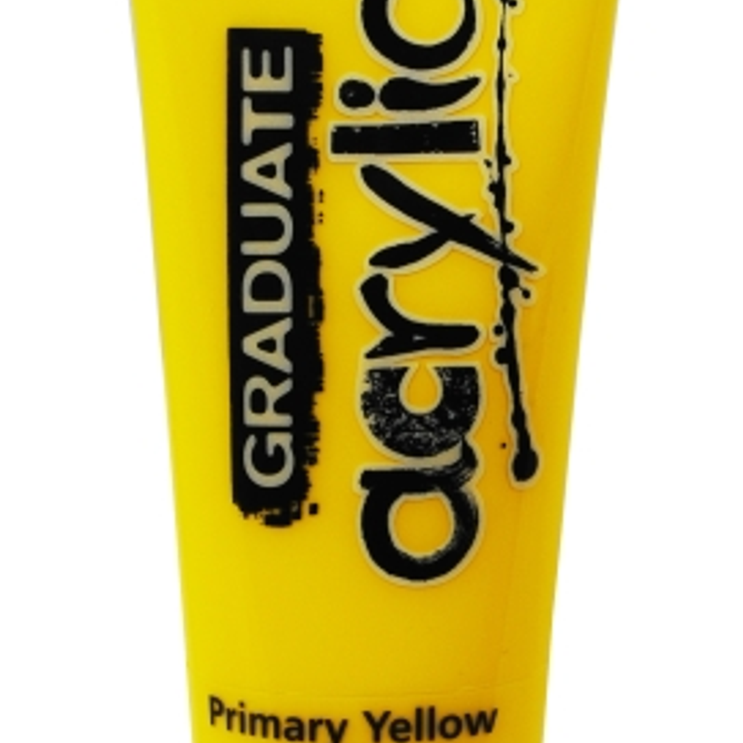 Daler Rowney Graduate Pintura Acrilica - Tubo de Plastico - 120ml - Color Amarillo Primario 1