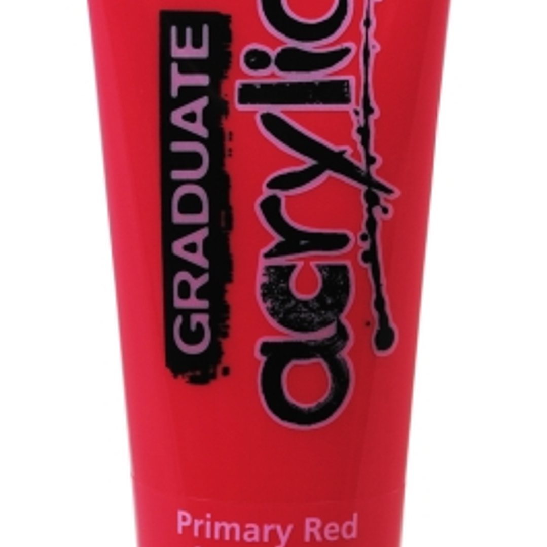 Daler Rowney Graduate Pintura Acrilica - Tubo de Plastico - 120ml - Color Rojo Primario 1