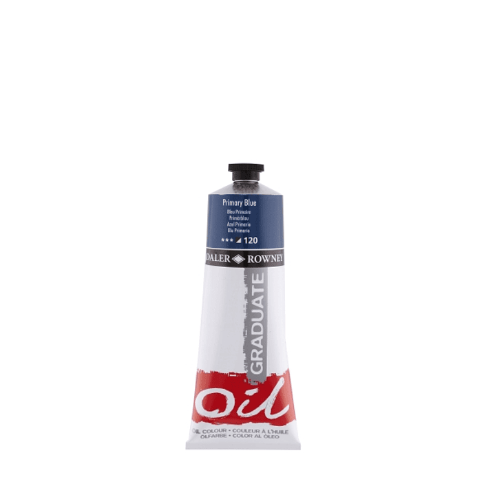 Daler Rowney Graduate Pintura al Oleo - Tubo de Aluminio - 220ml - Color Azul Primario 1