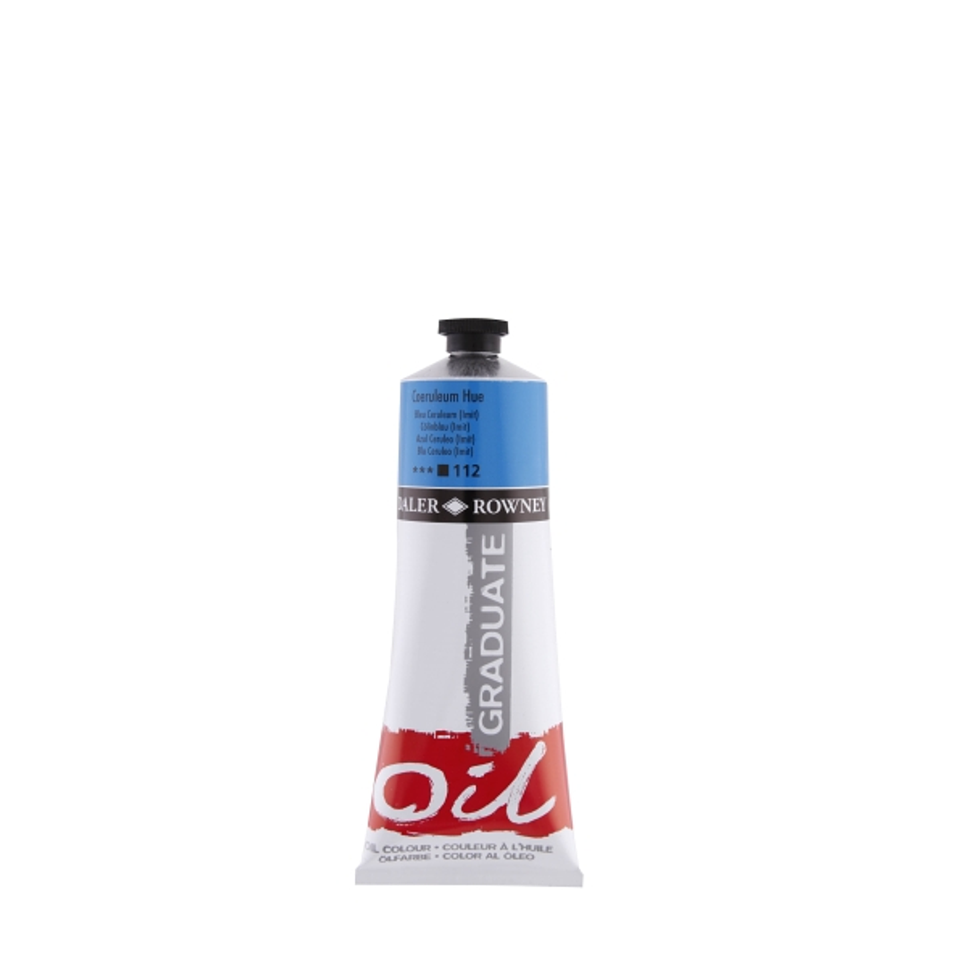 Daler Rowney Graduate Pintura al Oleo - Tubo de Aluminio - 220ml - Color Azul Ceruleo 1