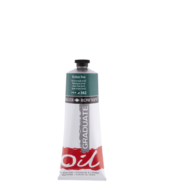Daler Rowney Graduate Pintura al Oleo - Tubo de Aluminio - 220ml - Color Viridiano 1