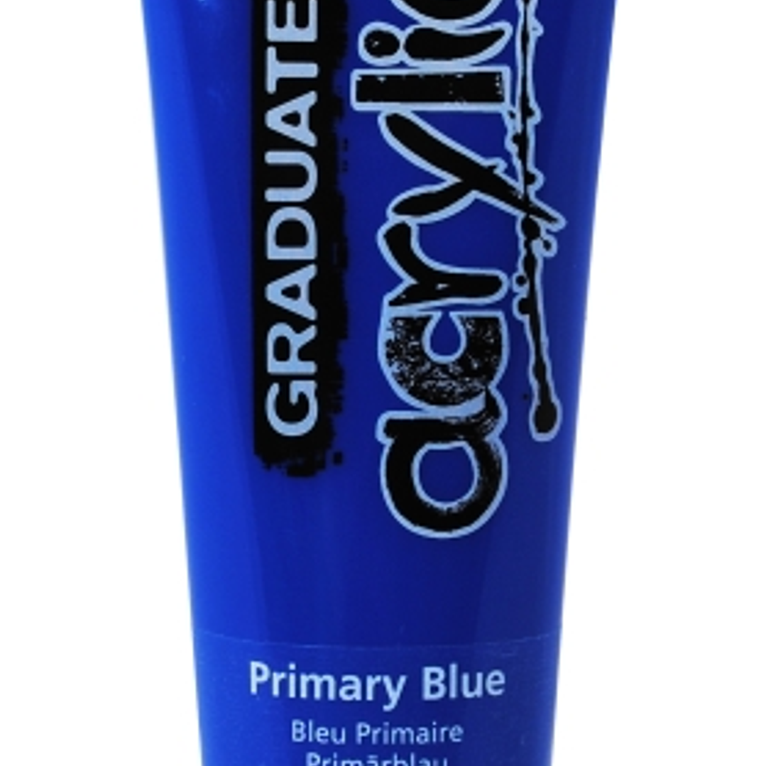 Daler Rowney Graduate Pintura Acrilica - Tubo de Plastico - 120ml - Color Azul Primario 1