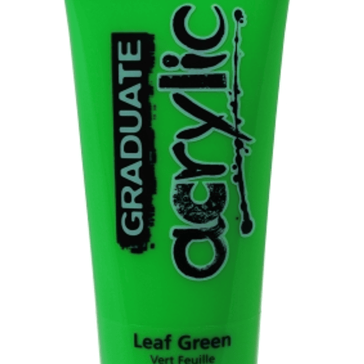 Daler Rowney Graduate Pintura Acrilica - Tubo de Plastico - 120ml - Color Verde Hoja 1