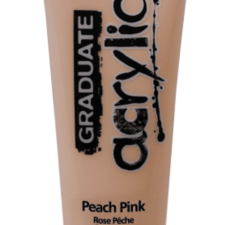 Daler Rowney Graduate Pintura Acrilica - Tubo de Plastico - 120ml - Color Rosa Melocoton 1