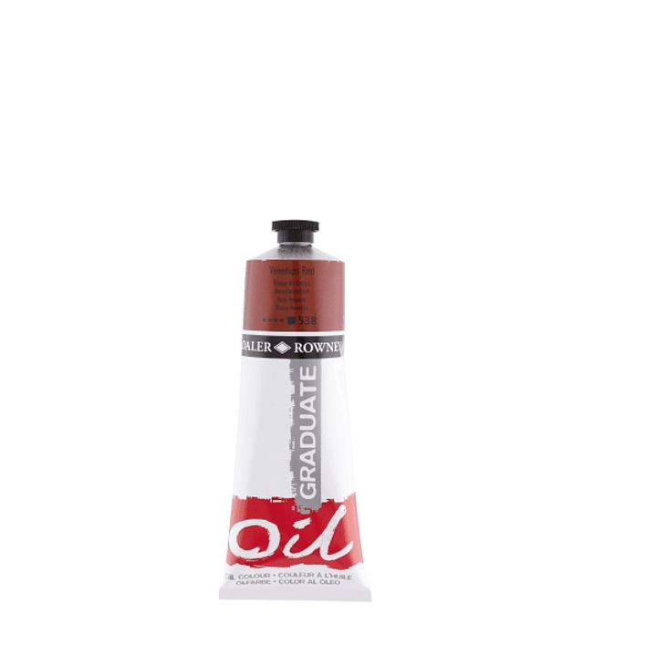 Daler Rowney Graduate Pintura al Oleo - Tubo de Aluminio - 220ml - Color Rojo Veneciano 1