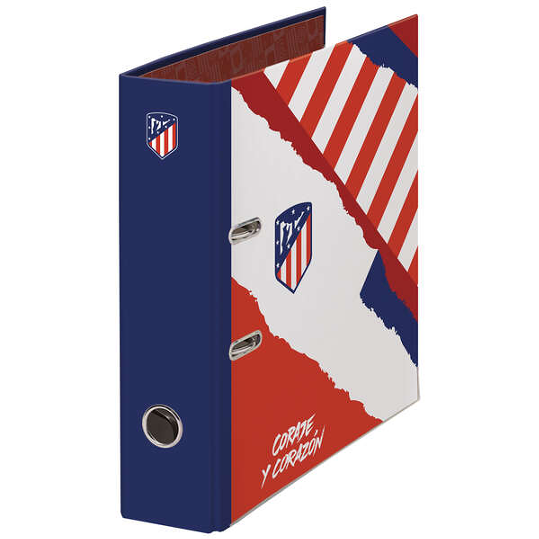 Dohe Atletico de Madrid Coraje y Corazon Archivador de Palanca con Rado - Cubierta en Carton Forrado - Formato A4 - Ollao en el Lomo 1