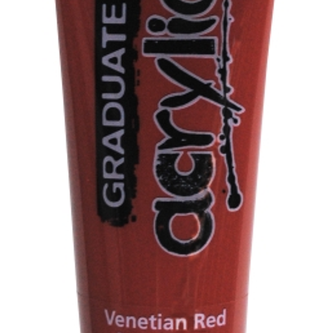 Daler Rowney Graduate Pintura Acrilica - Tubo de Plastico - 120ml - Color Rojo Veneciano 1