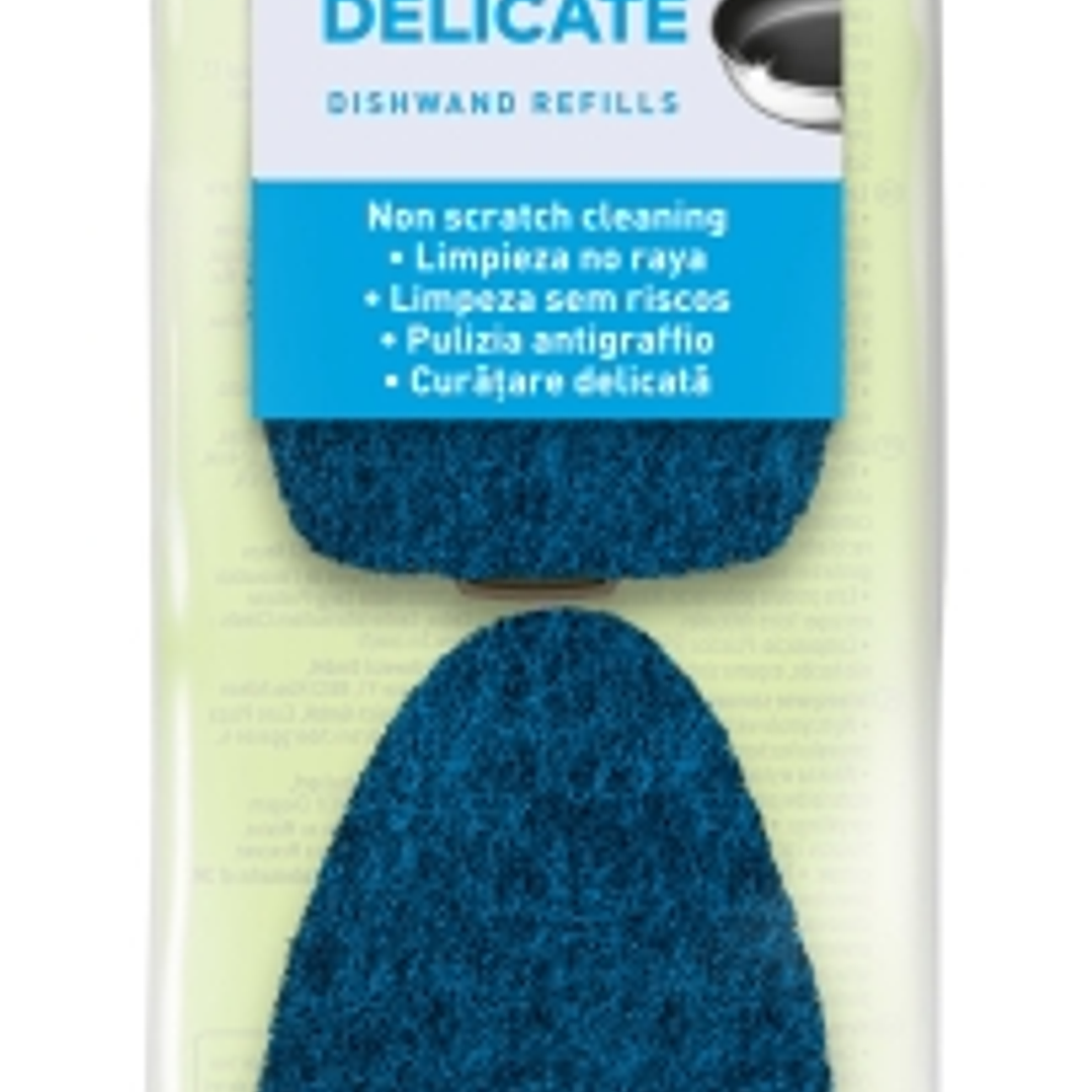 Scotch-Brite Recambios de Pack de 2 Estropajos con Mango - No Raya - Color Azul Oscuro 1