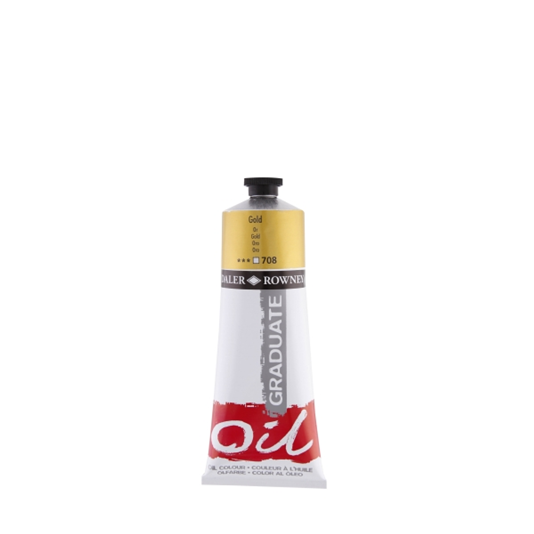 Daler Rowney Graduate Pintura al Oleo - Tubo de Aluminio - 220ml - Color Dorado 1