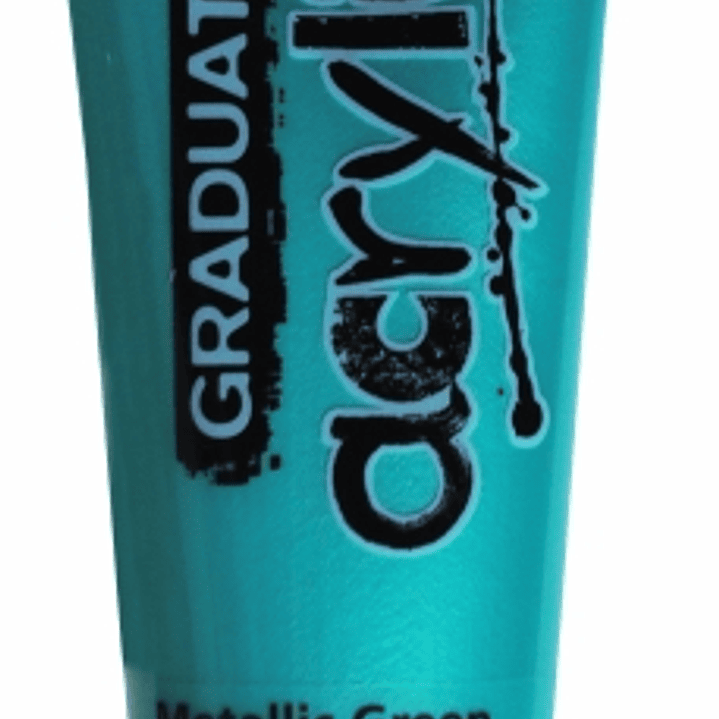 Daler Rowney Graduate Pintura Acrilica - Tubo de Plastico - 120ml - Color Verde Metalico 1