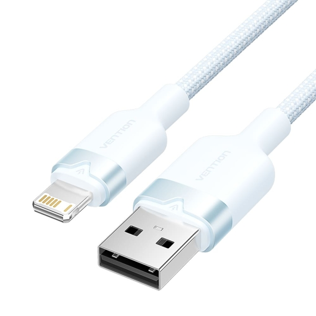 Vention Cable USB-A a Lightning 2.4A - 2m - Trenzado - Color Azul 1
