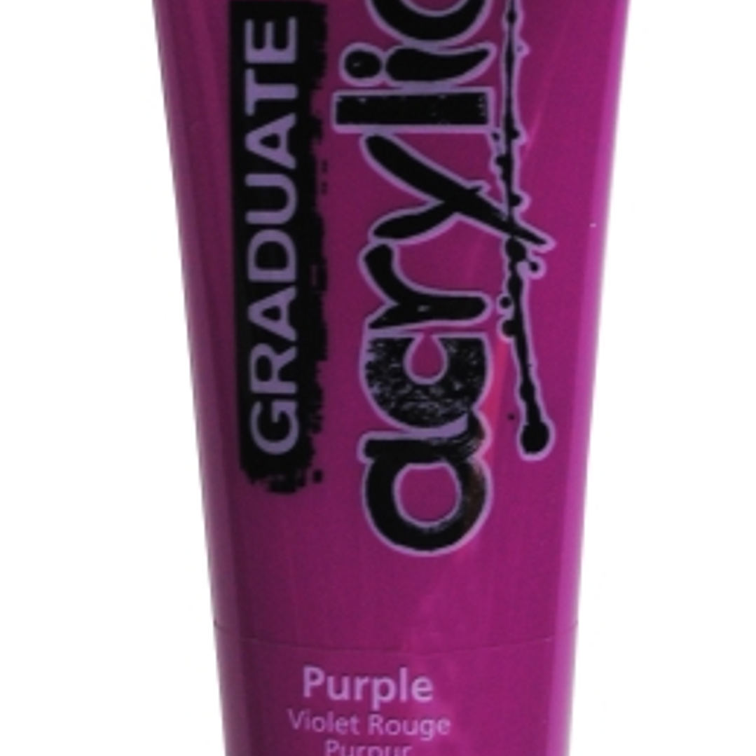 Daler Rowney Graduate Pintura Acrilica - Tubo de Plastico - 120ml - Color Lila 1