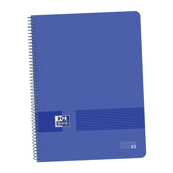 Oxford Live&Go Cuaderno A4+ Tapa de Plastico - Europeanbook 1 5x5 - 80 Hojas - Color Azul Marino 1
