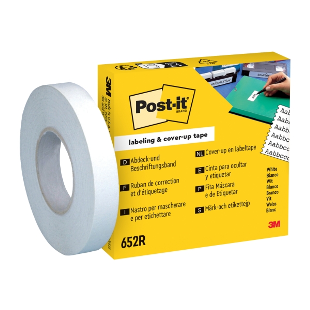 Post-It Recambio de Rollo de Cinta Adhesiva para Escribir - 18m x 8mm - Color Blanco 1