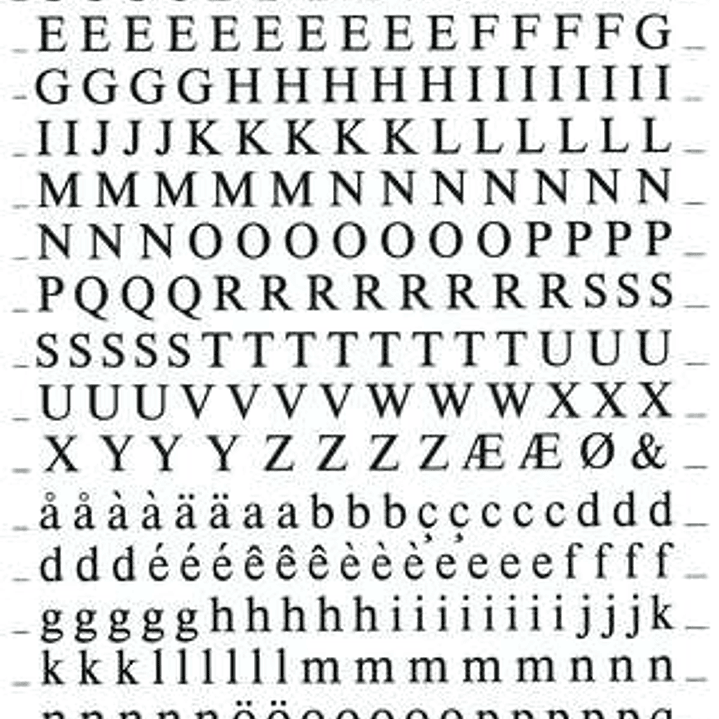 Apli Letras y Numeros Transferibles Super 6mm - 390 Caracteres - Negros Intensos 1