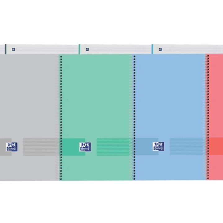 Oxford & You Europeanbook A4+ Tapa Extradura - 1 Linea Horizontal - 80 Hojas - Colores Surtidos 1