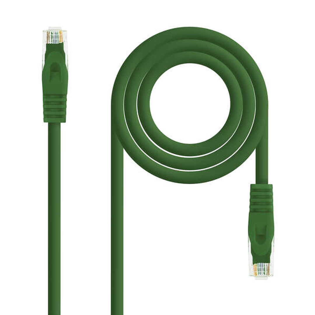 Nanocable Cable de Red Latiguillo RJ45 LSZH Cat.6a UTP AWG24 3m - Color Verde 1
