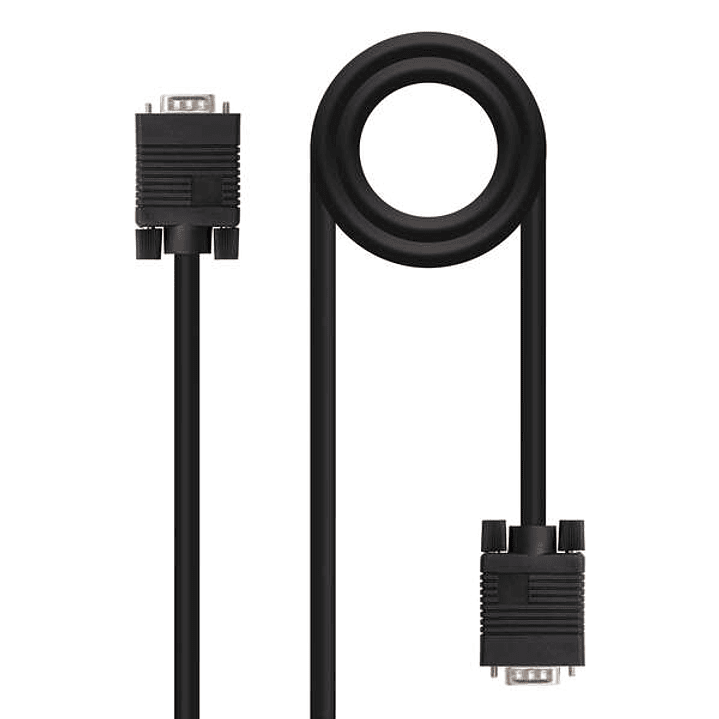 Nanocable Cable SVGA HDB15 Macho a HDB15 Macho 5m - Color Negro 1