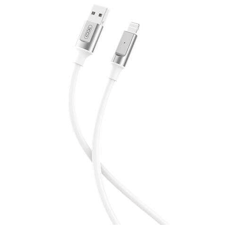 XO Cable NB251 Carga Rapida USB - Lightning - 6A - 1m - Color Blanco 1