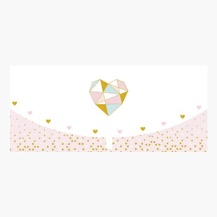 Pictura Tarjeta Money Cards - Formato Horizontal - Tematica Corazones - 21.3x9.6cm - Embolsada Individualmente - Incluye Sobre Blanco - Papel con Cert 1