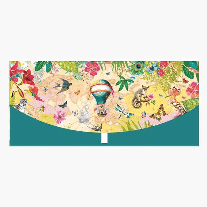 Pictura Money Cards Tarjeta de Felicitacion - Diseño de Globo y Animales - Tamaño 21,3cmx9,6cm - Incluye Sobre Blanco - Certificacion FSC 1