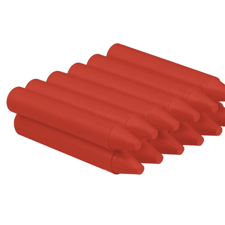 Jovi Estuche de 12 Ceras - No Manchan - No Huelen - Resistentes - Deslizan Bien - Faciles de Afilar - Desarrollan Motricidad Fina - Color Rojo 1