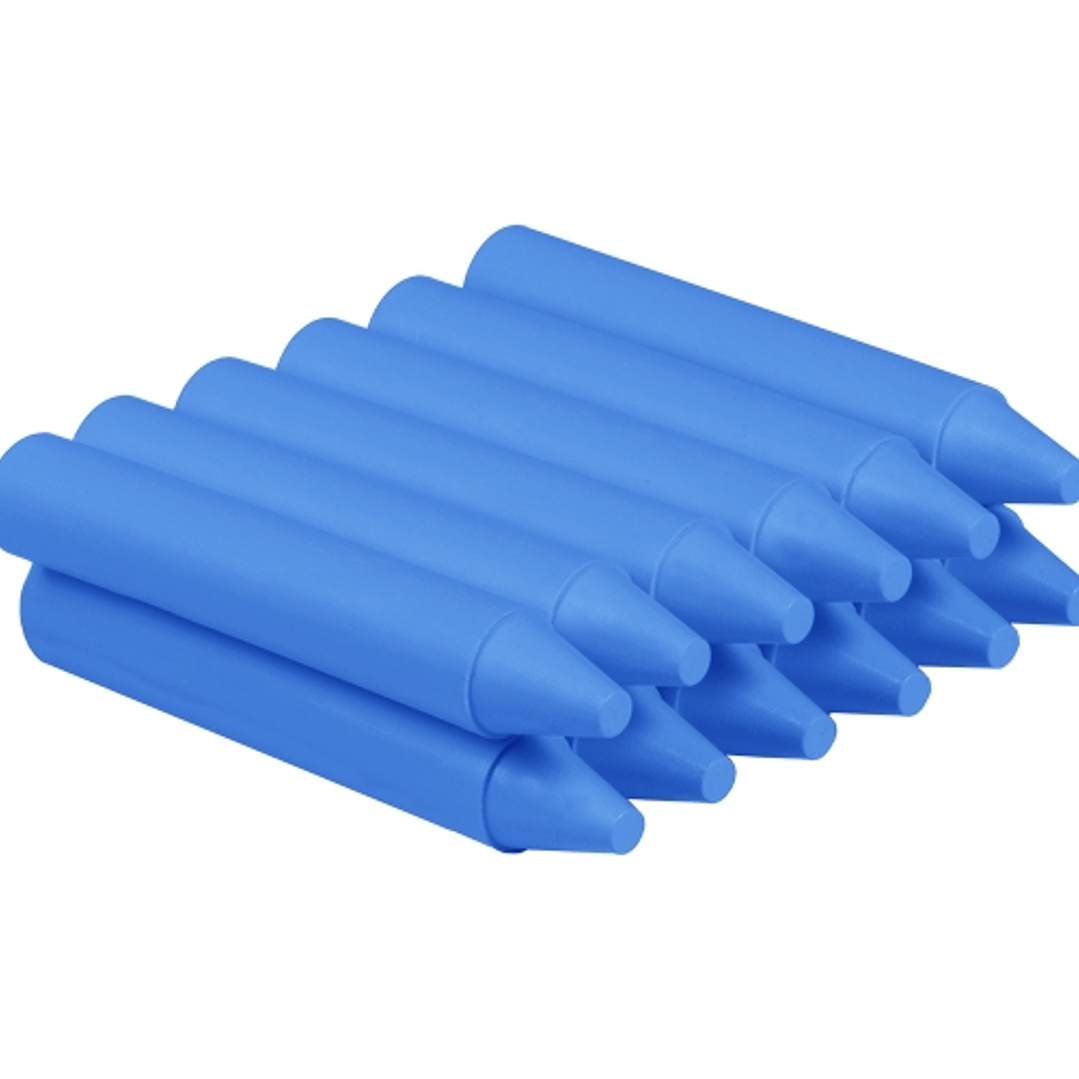 Jovi Estuche de 12 Ceras - No Manchan - No Huelen - Resistentes - Deslizan Bien - Faciles de Afilar - Desarrollan Motricidad Fina - Color Azul 1