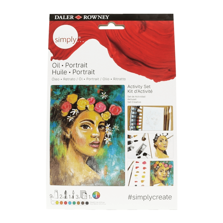 Daler Rowney Simply Activity Pack de 16 Piezas - Pìntura al Oleo - Tematica Retrato - Colores Surtidos 1