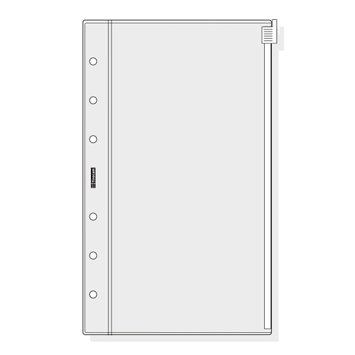 Finocam R471 Funda para Agendas Open - Cierre de Cremallera - Formato 400 - 103x2x153mm - PVC - Color Gris Claro 1