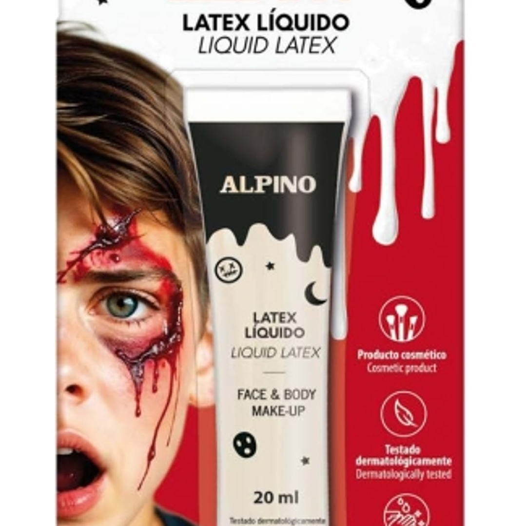 Alpino Bote de Latex Liquido 20ml - Al Secarse Queda con Textura de Goma - Seca en Minutos - Flexible - 1