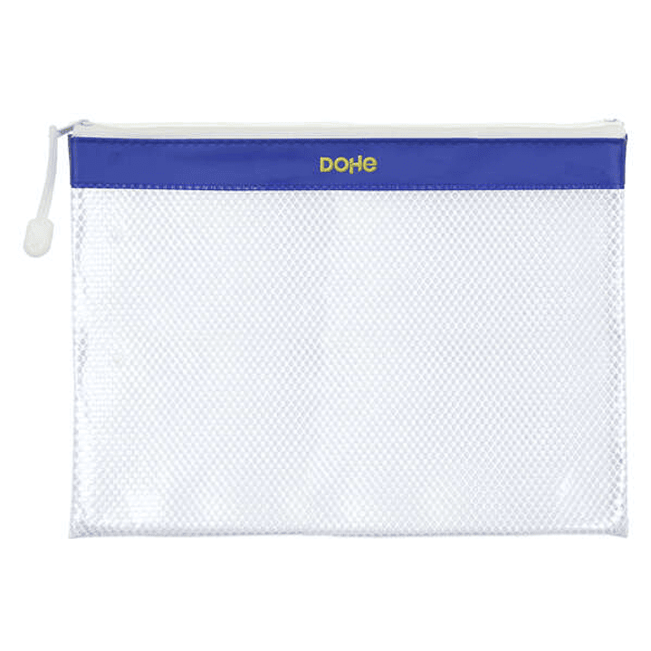 Dohe Bolsa Cremallera PVC - 32x24cm - Ideal para Documentos A4 1