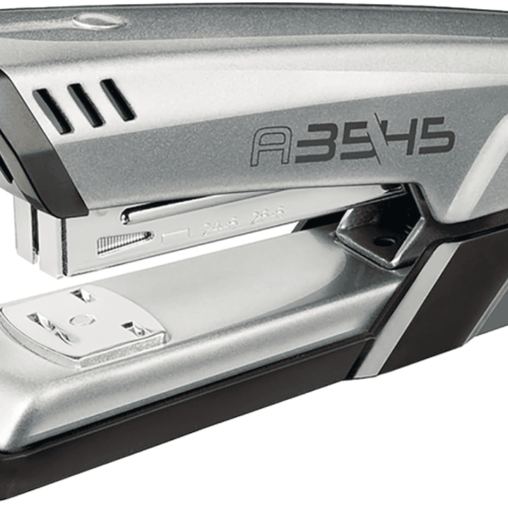 Maped Half Strip A-3545 Grapadora Metalica de Sobremesa - Hasta 25 Hojas a la Vez - Admite Grapas 24/6 y 26/6 - Grapado Abierto y Cerrado - Color Gris 1