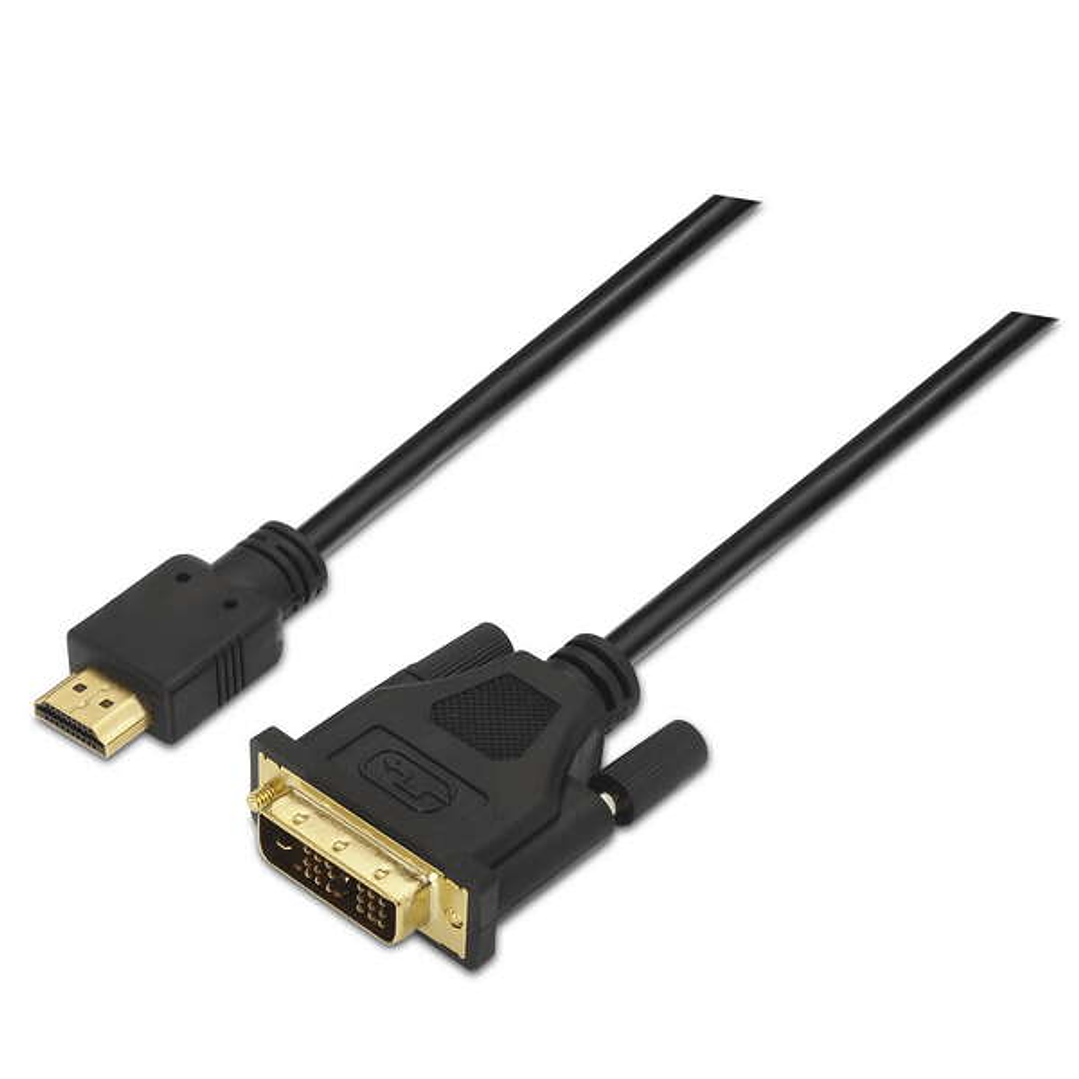 Aisens Cable DVI a HDMI - DVI18+1/Macho-HDMI A Macho - 1.8m - Full HD - Color Negro 1