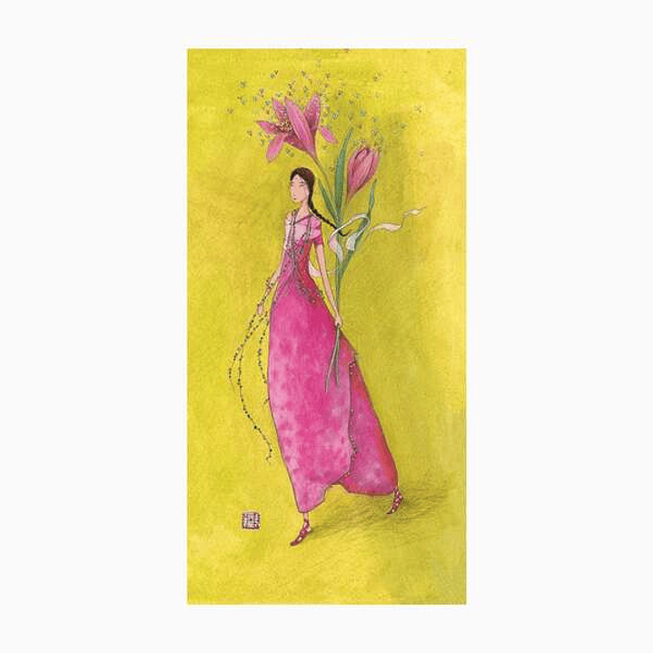 Pictura Gaëlle Boissonnard Tarjeta Doble - Acabado en Barniz de Relieve UV Grueso - Laminado Mate de Tacto Suave - 10.5x21cm - Papel con Certificacion 1