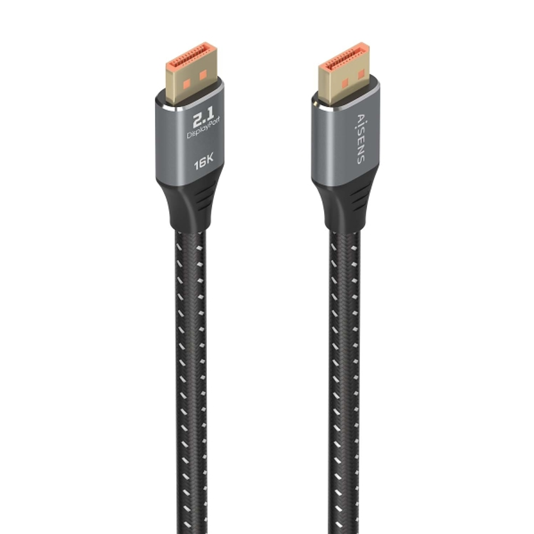 Aisens Cable DISPLAYPORT V2.1 16K@60HZ 80GBPS - DP/M-DP/M - 1.5m - Color Negro 1