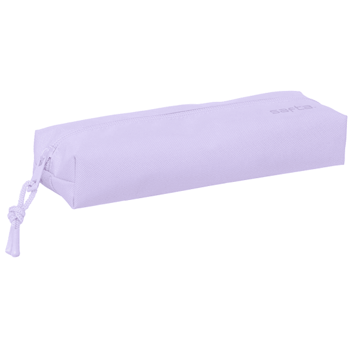 Safta Estuche Portatodo de 22cm - 1 Compartimento - Rectangular - Goma Elastica Trasera - 22x4x7cm - Color Lavanda 1