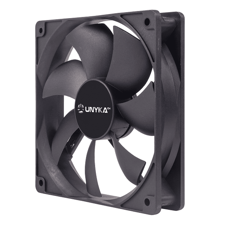 Unykach Ventilador 120mm - Velocidad Max. 1200rpm - Color Negro 1