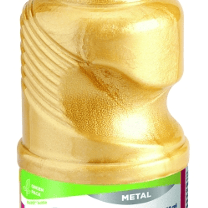 Giotto Extra Quality Metal Tempera - 250ml - Lispa para el Uso - Botella Bio Pet - Color Oro 1