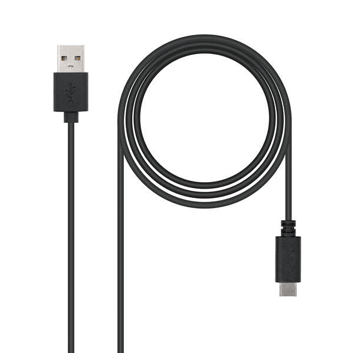 Nanocable Cable USB-C 2.0 Macho a USB-A Macho 2m 1