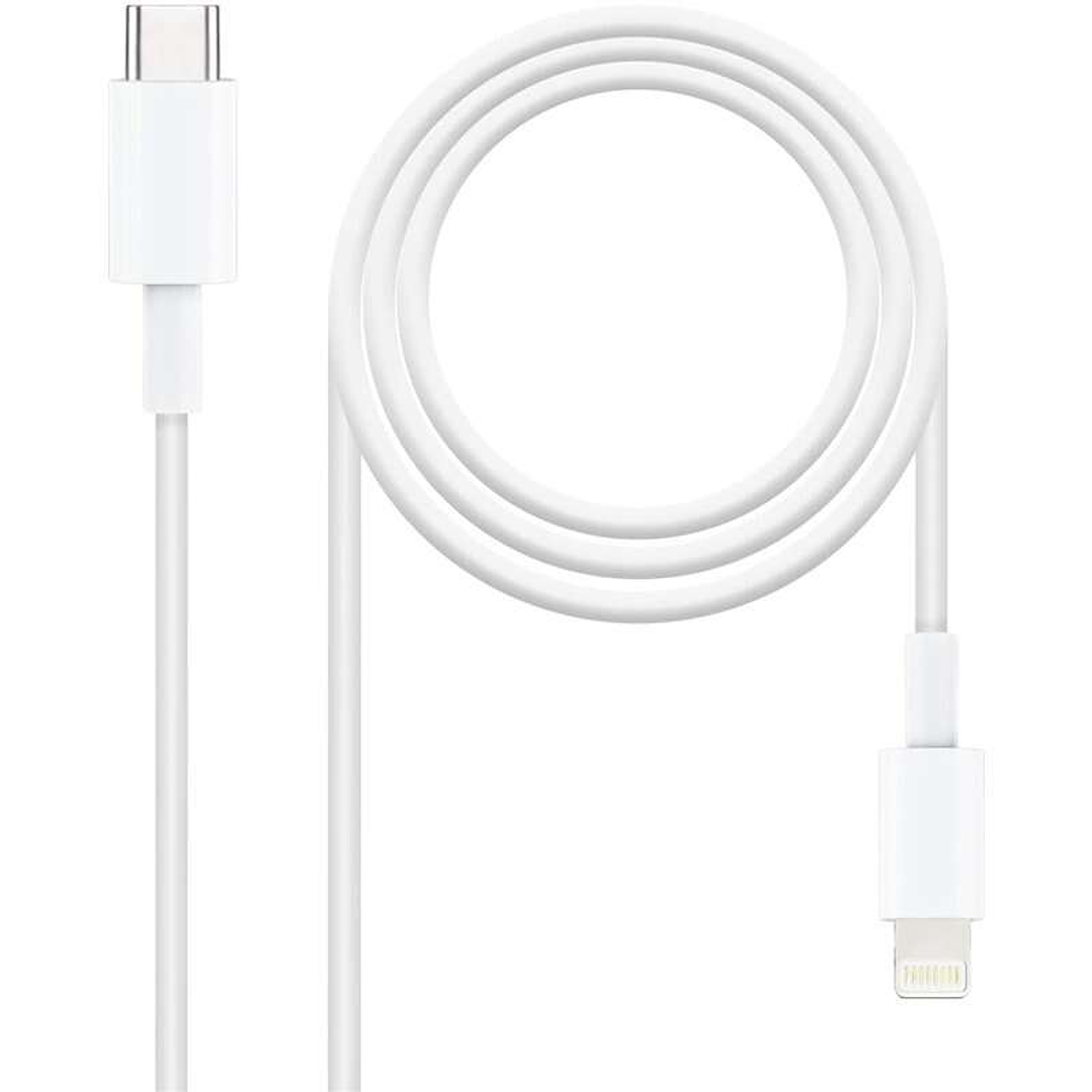 Nanocable Cable USB-C Macho a Lightning Macho 50cm 1