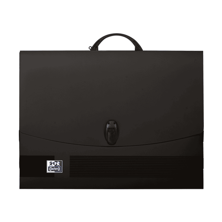 Oxford Carpeta de Dibujo A3 con Cierre y Asa Negra - Tamaño A3 - Cierre Seguro - Asa Resistente - Diseño Elegante 1