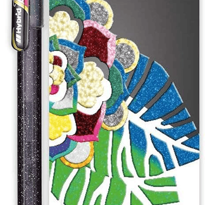 Pentel Hybrid Dual Metallic Pack de 4 Boligrafos de Bola con Tinta Gel Brillante - Punta 1mm - Trazo 0.5mm - Colores Brillantes Surtidos 1