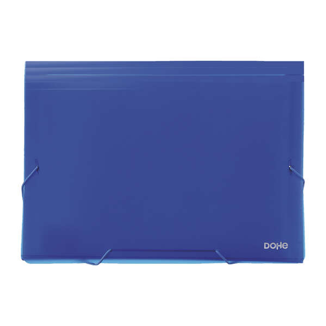 Dohe Clasificadores Acordeon de 13 Departamentos - Tamaño Din A4 - Fabricados en Polipropileno Opaco de 700 Micras - con Cierre de Gomas 1