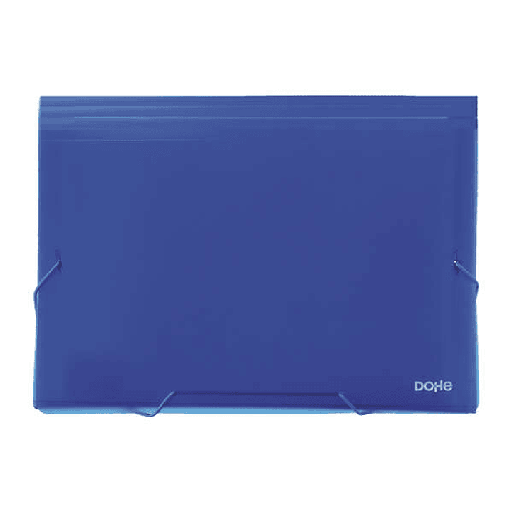 Dohe Clasificadores Acordeon de 13 Departamentos - Tamaño Din A4 - Fabricados en Polipropileno Opaco de 700 Micras - con Cierre de Gomas 1