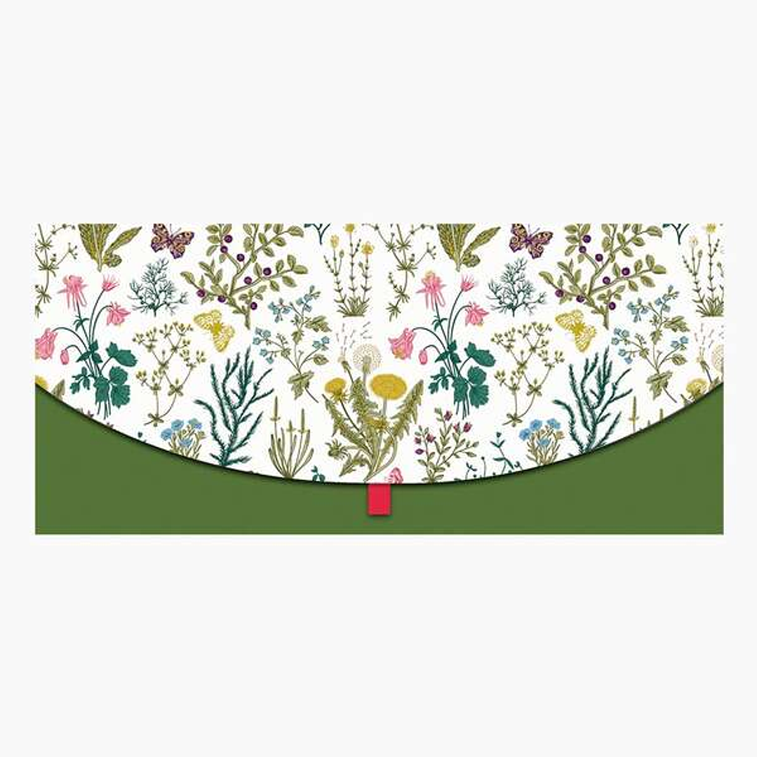 Pictura Tarjeta Money Cards - Formato Horizontal - Tematica de Flores - 21.3x9.6cm - Embolsada Individualmente - Incluye Sobre Blanco - Papel con Cert 1