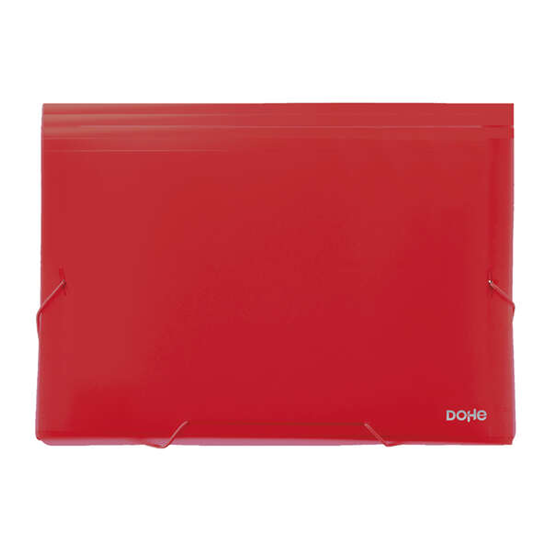 Dohe Clasificadores Acordeon de 13 Departamentos - Tamaño Din A4 - Fabricados en Polipropileno Opaco de 700 Micras - con Cierre de Gomas 1